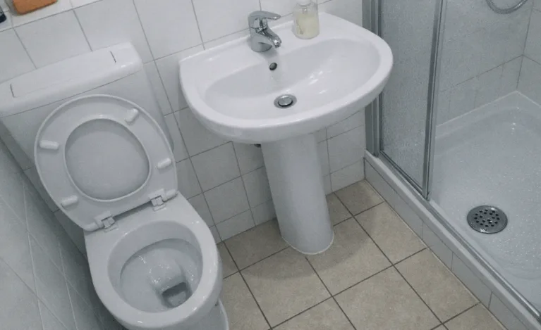 Saubere Arbeitsweise bei der Beseitigung einer Toilettenverstopfung